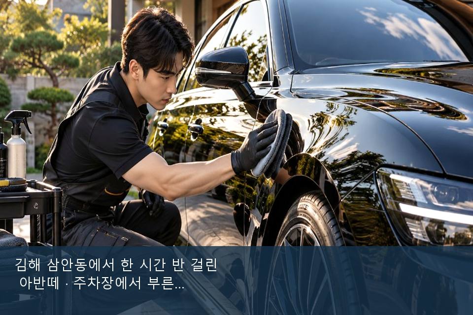 김해 삼안동에서 한 시간 반 걸린 아반떼 · 주차장에서 부른 날